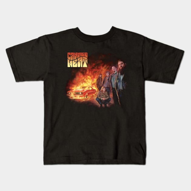 Jammin' All Night Heat Music Tribute Tee Kids T-Shirt by Doc Gibby